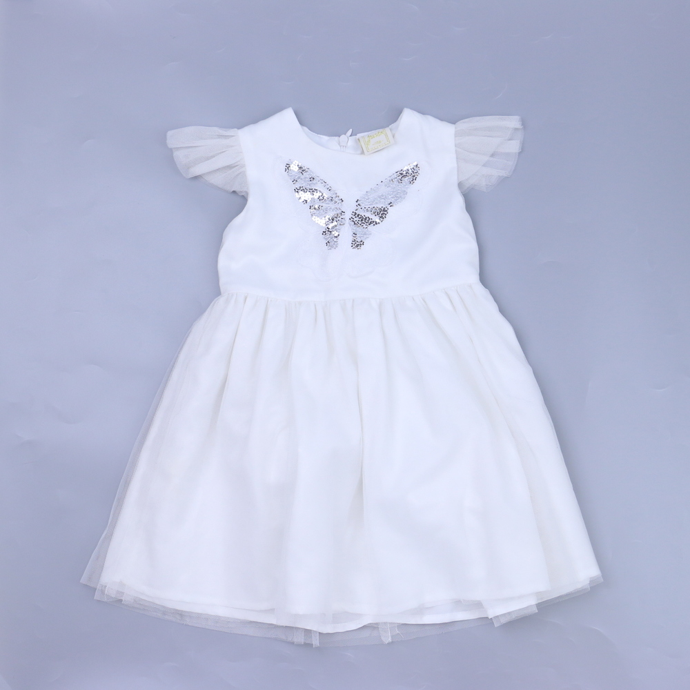 Jusbe Girls White Dress size: 24 Months